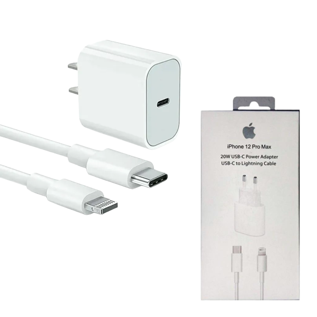 CARGADOR CARGA RÁPIDA PARA IPHONE 20W