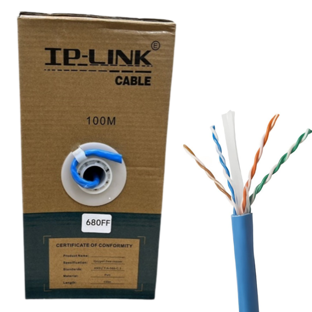 CABLE DE RED TP-LINK - UTP INTERIOR CAT6 60% COBRE 100 MTS