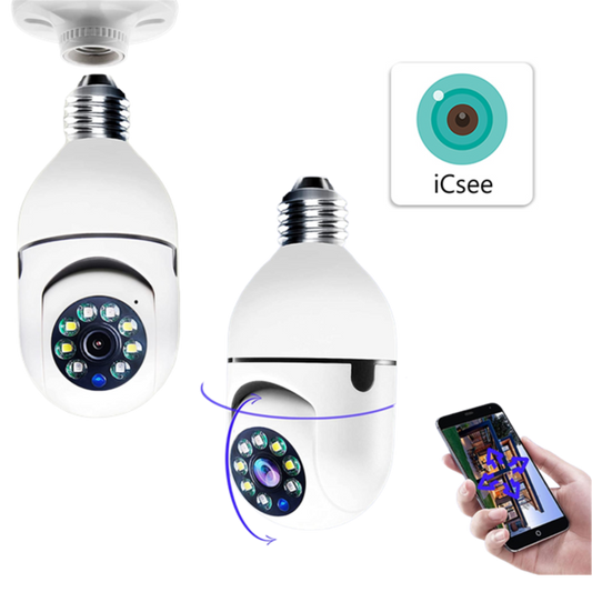 CAMARA IP GIRATORIO V360 WIFI CON LAMPARA
