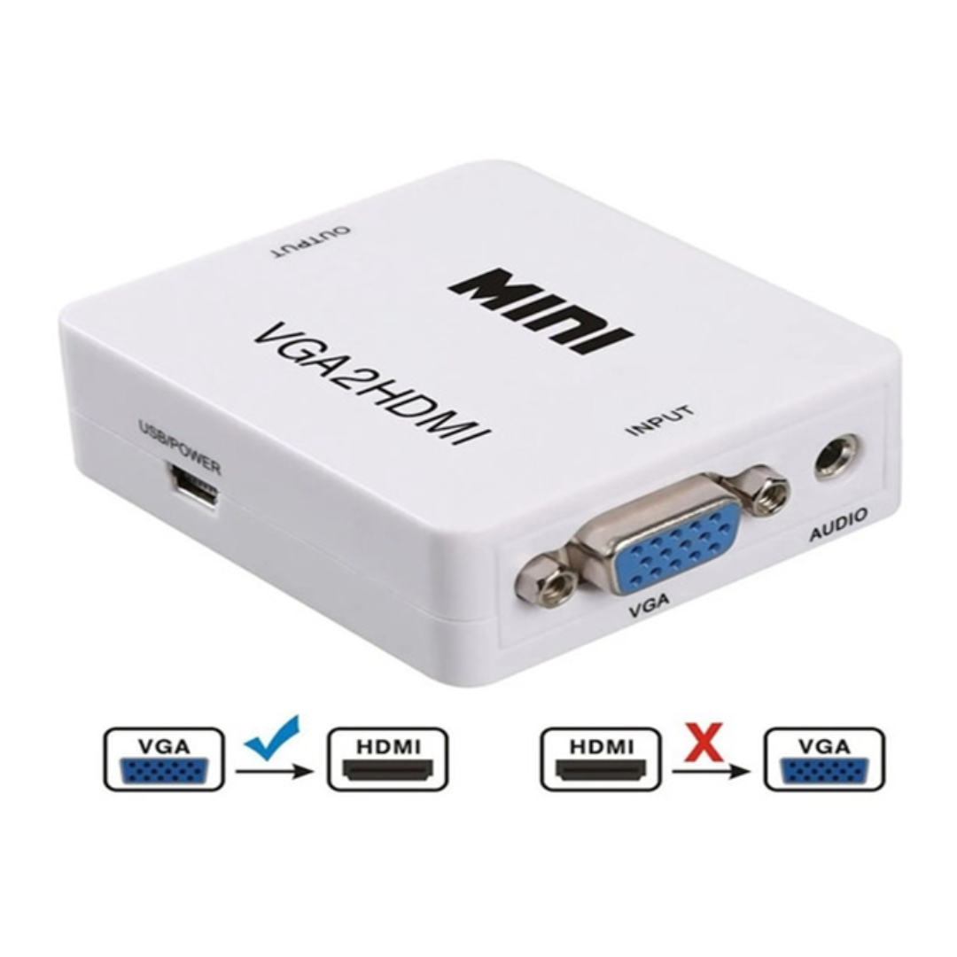 CONVERSOR VGA HEMBRA A HDMI HEMBRA