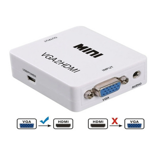 CONVERSOR VGA HEMBRA A HDMI HEMBRA