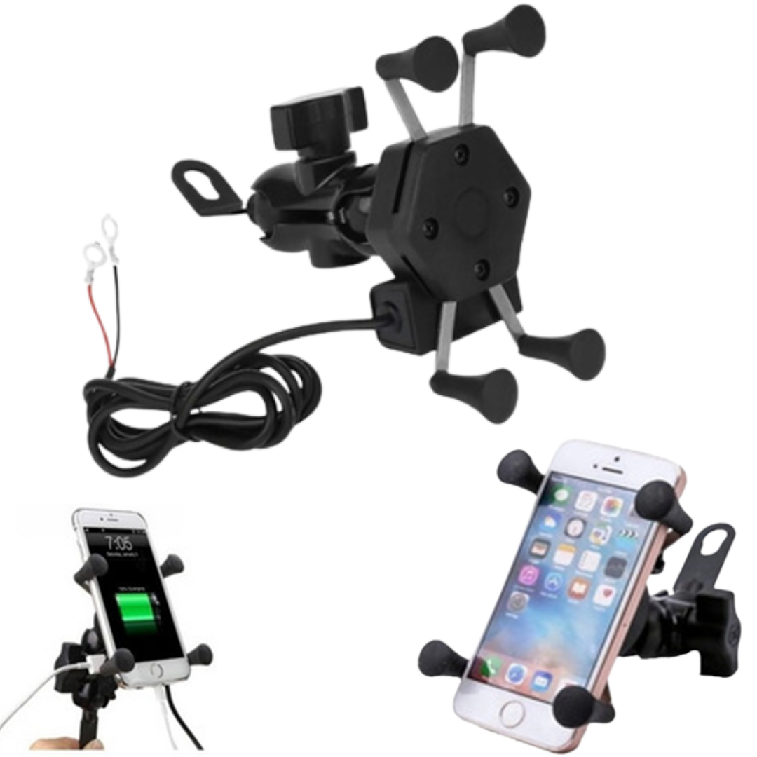 SOPORTE CELULAR MOTO CON CARGADOR TQ-004