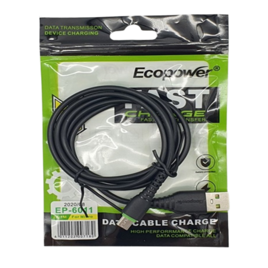 CABLE ECOPOWER V8 2A MICRO USB EP-6011