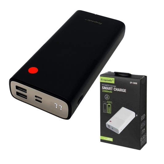 CARGADOR PORTATIL 22000MAH EP-C806/C821/C853