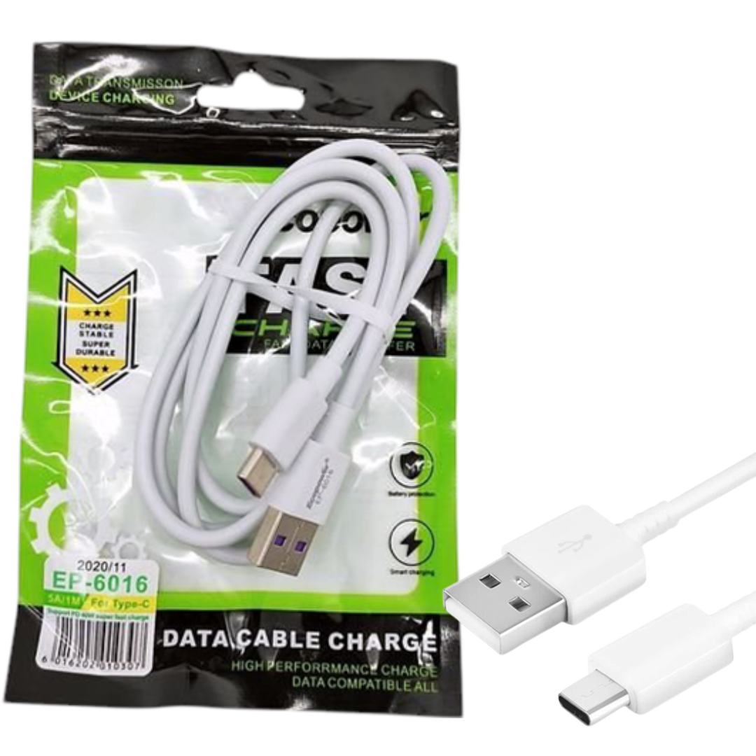 CABLE TIPO C 5A 1M ECOPOWER EP-6016