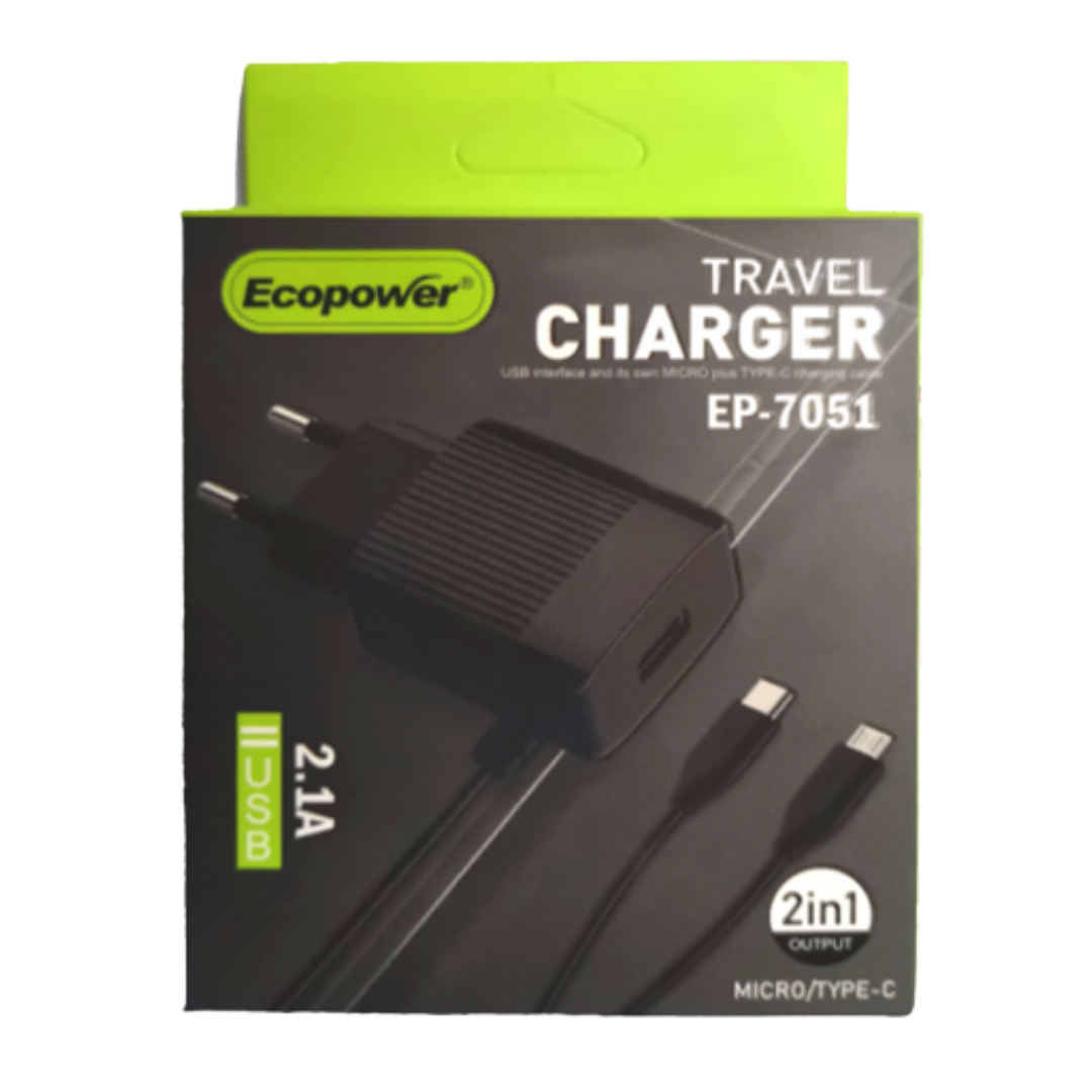 CARGADOR ECOPOWER EP-7051 Y EP- 7068 V8 / TC