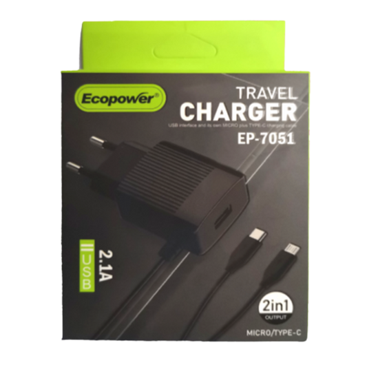 CARGADOR ECOPOWER EP-7051 Y EP- 7068 V8 / TC