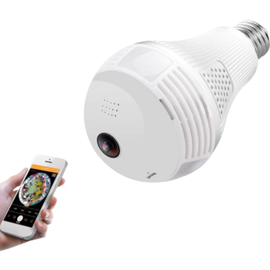 CAMARA ESPIA IP V380 WIFI MICRO SD CON LAMPARA