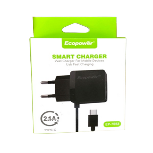 CARGADOR ECOPOWER EP-7053, EP-7034 Y EP-7033 TIPO C
