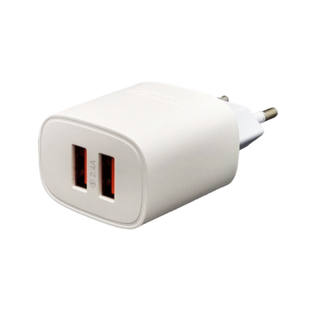 CABEZA CARGADOR EP-7027 2 USB + CABLE TIPO C