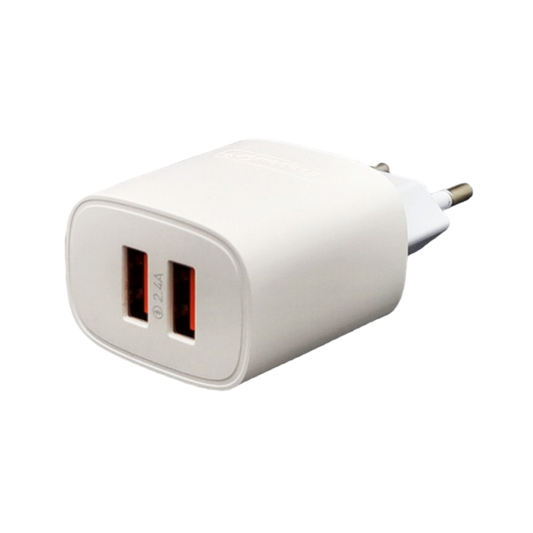 CABEZA CARGADOR EP-7027 2 USB + CABLE TIPO C