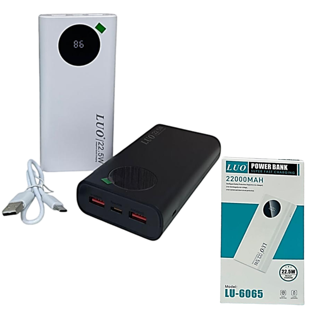 CARGADOR PORTATIL 22000MAH LUO LU-6065