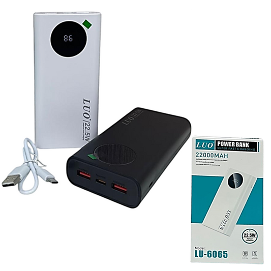 CARGADOR PORTATIL 22000MAH LUO LU-6065