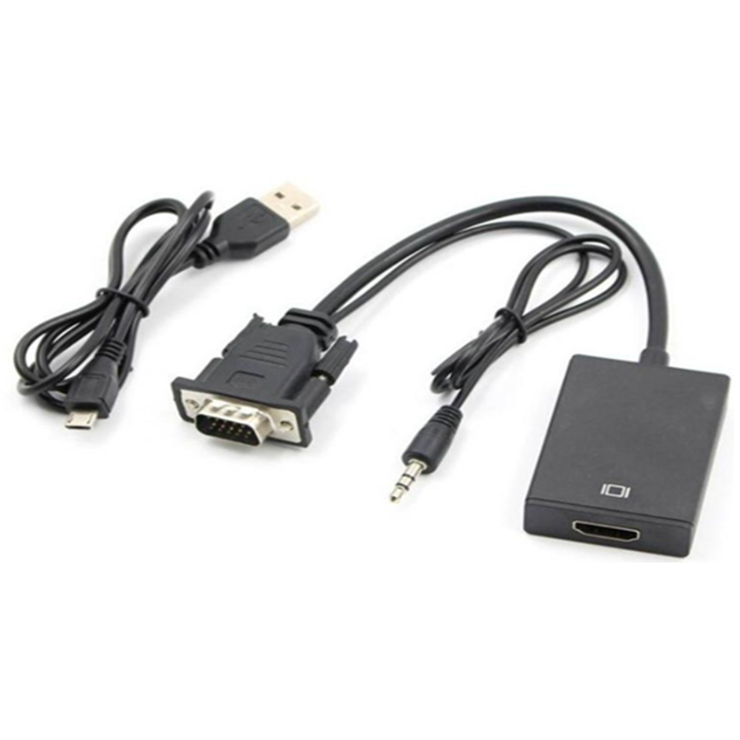 CONVERSOR VGA MACHO A HDMI HEMBRA