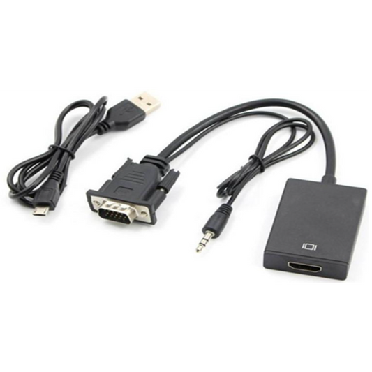 CONVERSOR VGA MACHO A HDMI HEMBRA