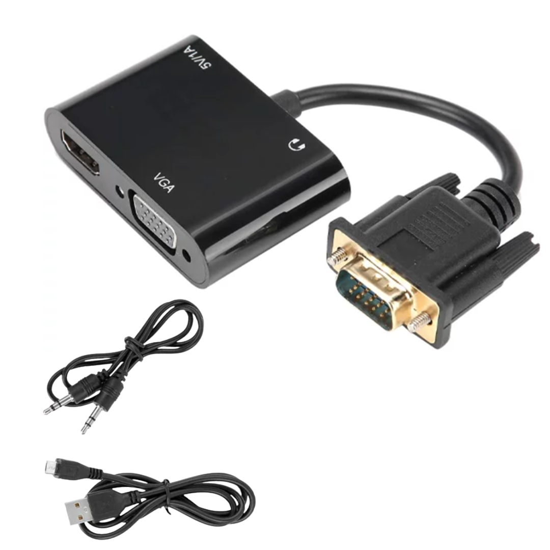 CONVERSOR VGA MACHO A HDMI / VGA