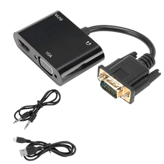 CONVERSOR VGA MACHO A HDMI / VGA