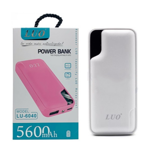 CARGADOR PORTATIL 5600MAH LUO LU-6040