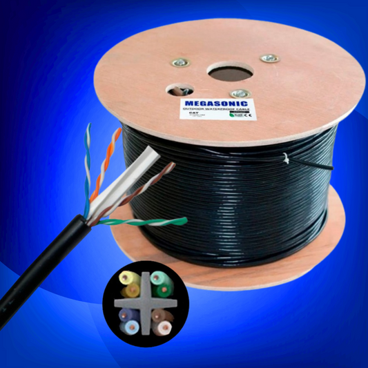 CABLE DE RED - UTP EXTERIOR CAT6 50% COBRE 305 MTS