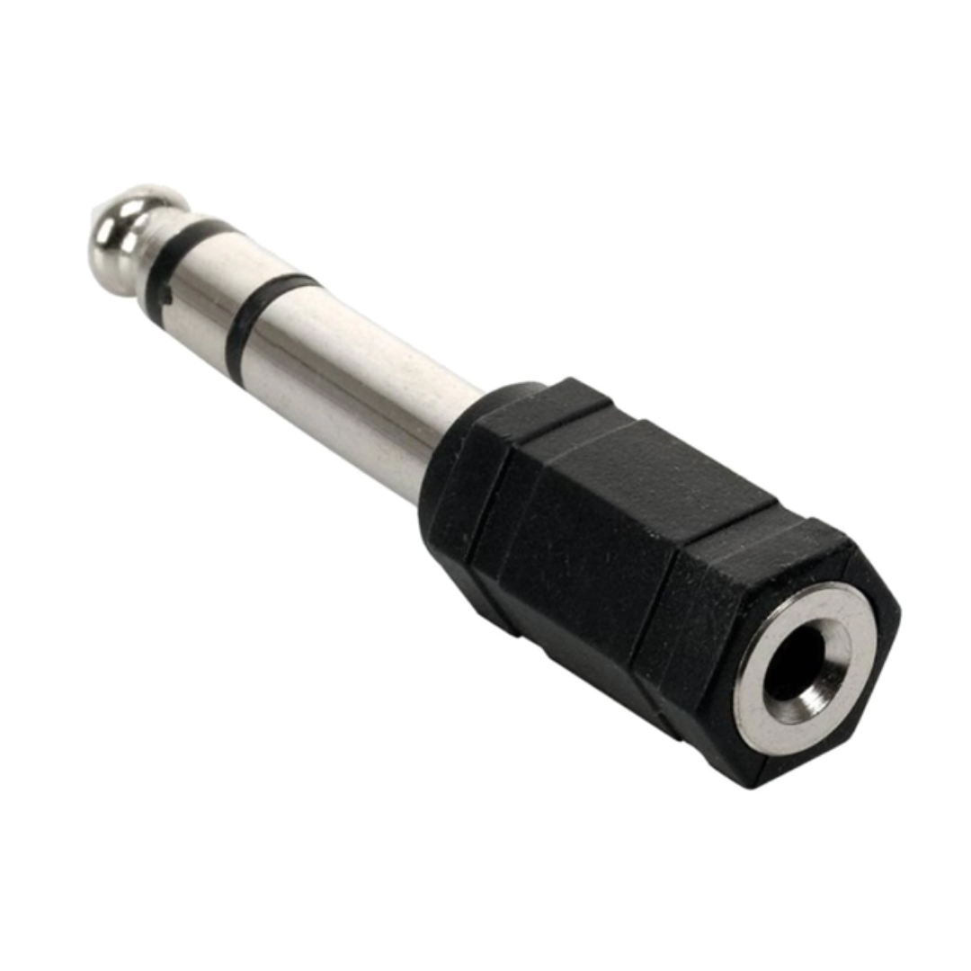 ADAPTADOR JACK 3.5MM HEMBRA A PLUG 6.3MM MACHO