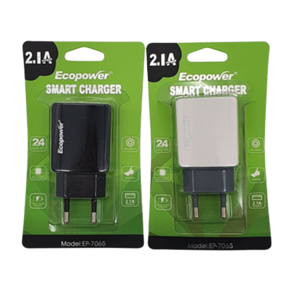 CABEZA CARGADOR EP-7065 2.1 A 2 USB