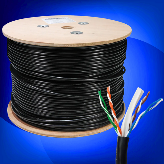 CABLE DE RED - UTP EXTERIOR CAT6 100% COBRE 305 MTS