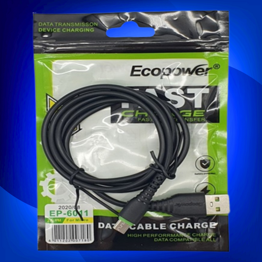 CABLE ECOPOWER V8 2A MICRO USB EP-6011