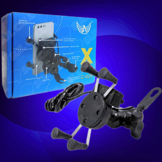 SOPORTE CELULAR MOTO CON CARGADOR C-020
