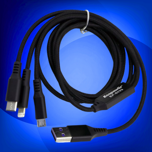 CABLE ECOPOWER 3 EN 1 EP-6033 V8/C/IP 6A