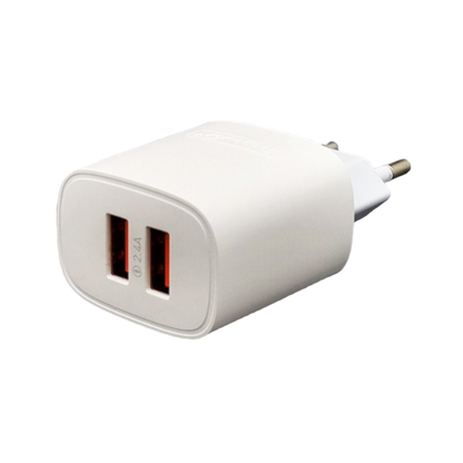 CABEZA CARGADOR EP-7027 2 USB + CABLE TIPO C