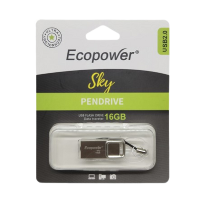PENDRIVE SKY ECOPOWER DE METAL 16 GB
