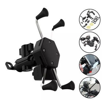 SOPORTE CELULAR MOTO CON CARGADOR C-020