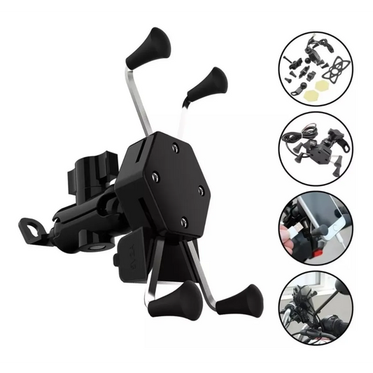 SOPORTE CELULAR MOTO CON CARGADOR C-020