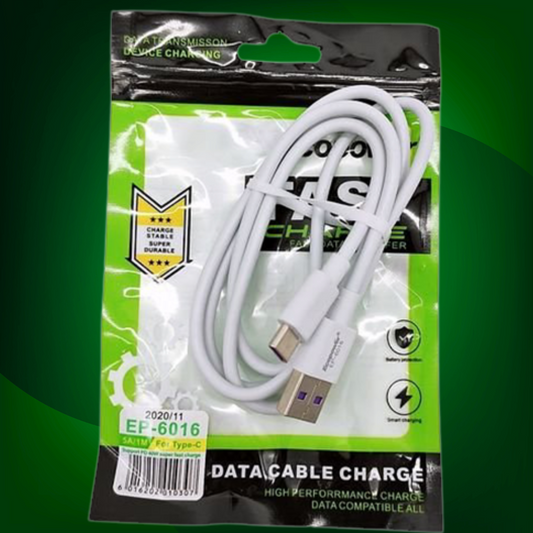 CABLE TIPO C 5A 1M ECOPOWER EP-6016