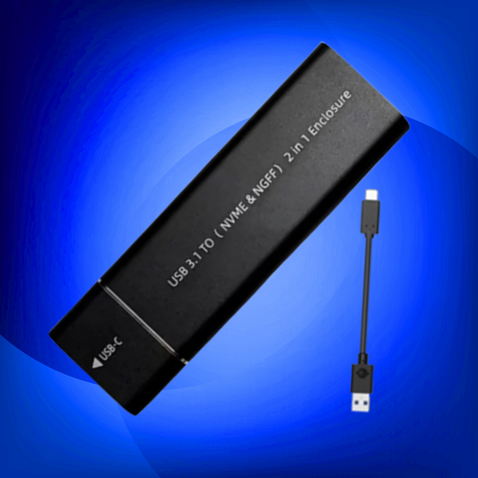 GAVETA M.2 SATA Y NVME 2 EN 1 USB TIPO C