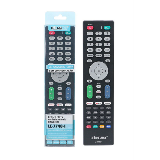 CONTROL UNIVERSAL PARA TV LCD / LED LE-7740