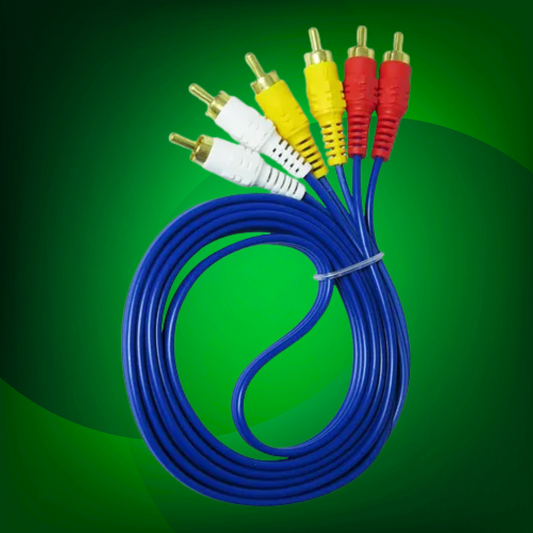 CABLE AUDIO Y VIDEO RCA 3 MTS