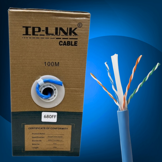CABLE DE RED TP-LINK - UTP INTERIOR CAT6 60% COBRE 100 MTS
