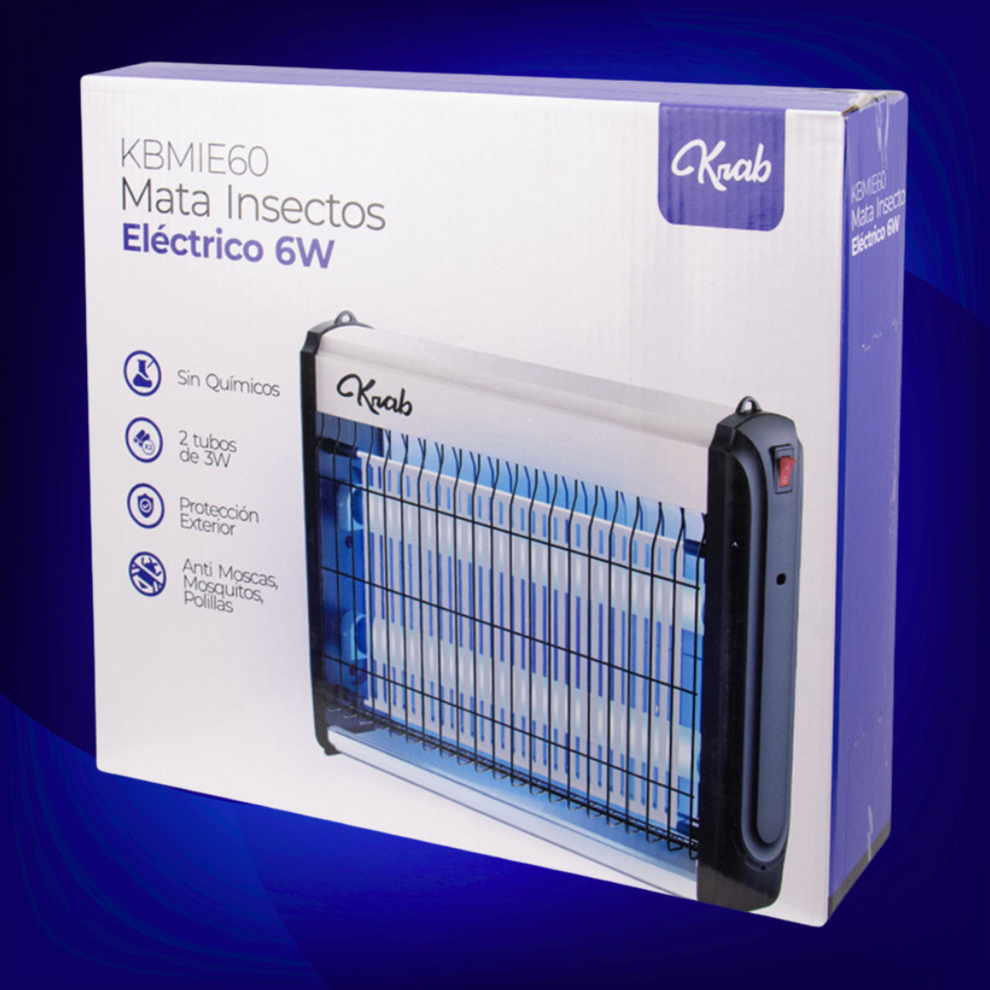 MATA INSECTOS ELECTRICO KRAB 6W 220V – FERTEC.COM.PY